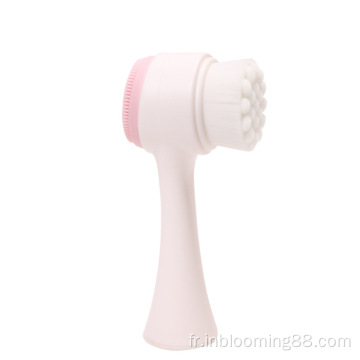 Brosse à visage de nettoyage en silicone doux brosse nettoyante pour le visage